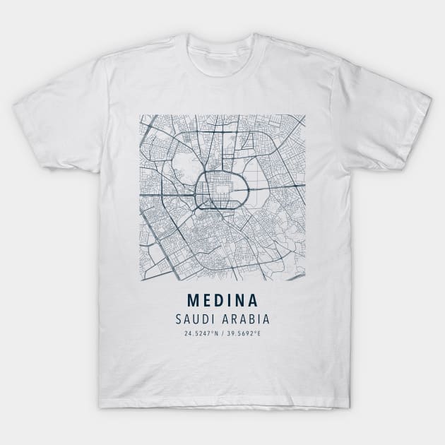 medina simple map T-Shirt by boy cartograph